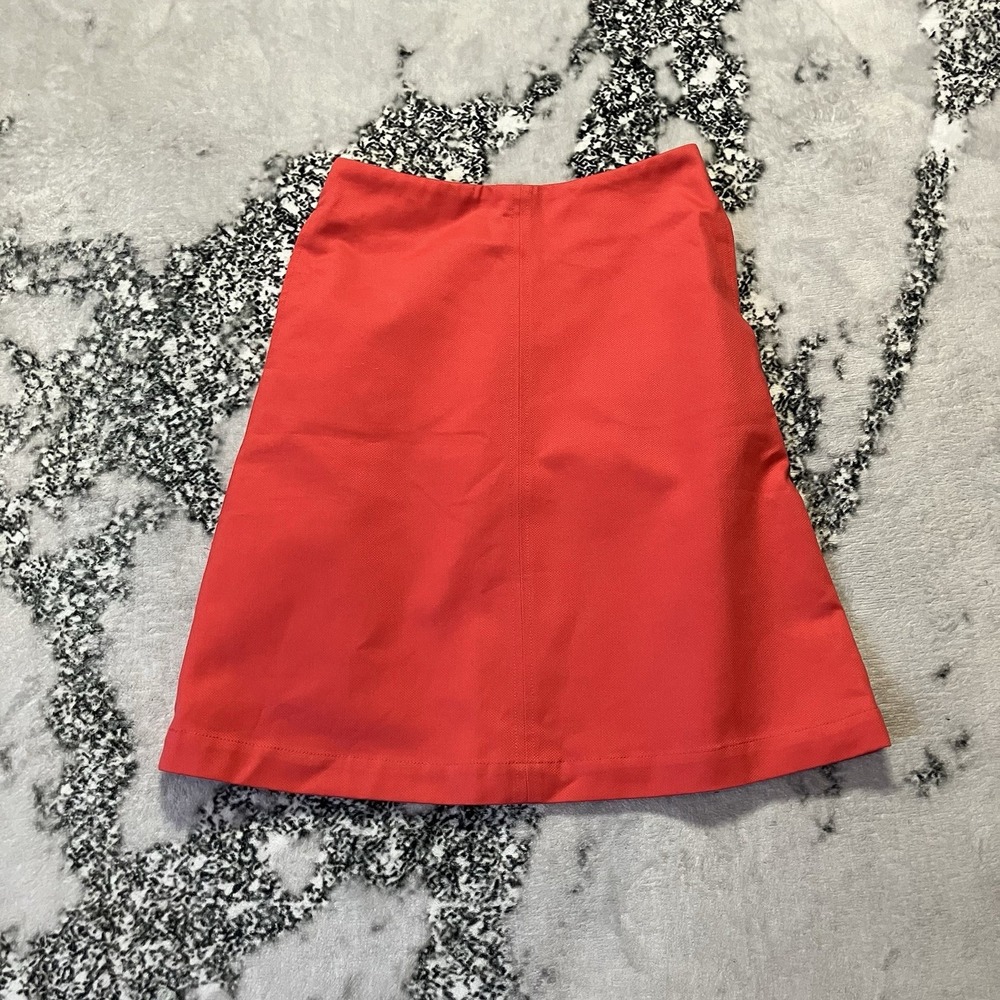 Boden Skirt Womens Size 2R Orange A Line Office Cotton Lined